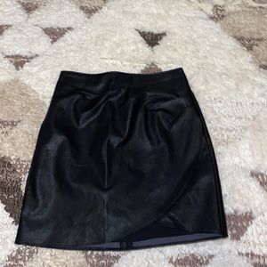 Abercrombie & Fitch faux leather mini skirt
